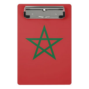 Mini-Zwischenablage mit marokkanischer Flagge Mini Klemmbrett