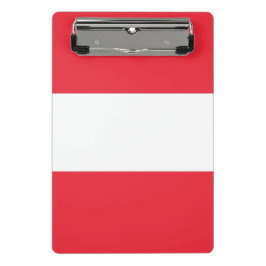 Mini-Zwischenablage mit österreichischer Flagge Mini Klemmbrett