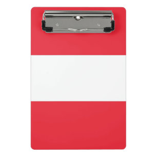 Mini-Zwischenablage mit österreichischer Flagge Mini Klemmbrett