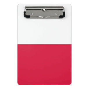 Mini-Zwischenablage mit polnischer Flagge Mini Klemmbrett