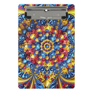 Mini-Zwischenablage mit rumänischen Farben Mini Klemmbrett