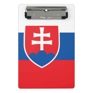 Mini-Zwischenablage mit slowakischer Flagge Mini Klemmbrett