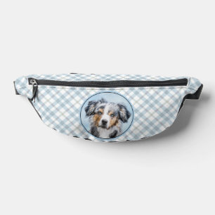 Miniatur Amerikanischer Schäferhund Malerei MAS Hu Bauchtasche