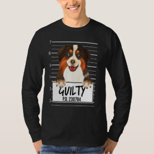 Miniatur-Amerikanischer-Shepherd-Polizeifoto Schul T-Shirt