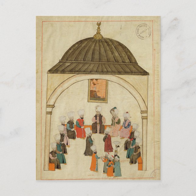 Miniatur aus der "Memorie Turchesche" Postkarte (Vorderseite)