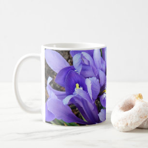 Miniatur Blue Irises Frühblut Kaffeetasse