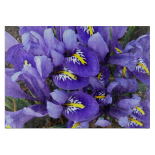 Miniatur Blue Irises Frühblut Schneidebrett