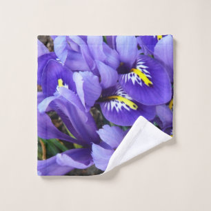 Miniatur Blue Irises Frühblut Waschlappen