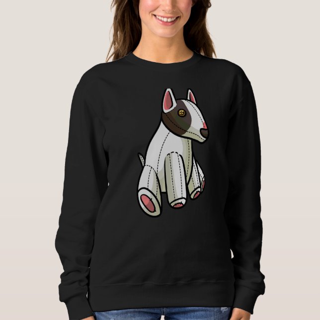 Miniatur Bull Terrier Dog Stufftier Sweatshirt (Vorderseite)
