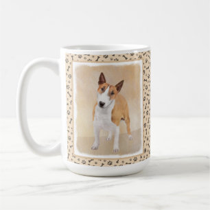 Miniatur Bull Terrier Malerei - Niedlich Original Kaffeetasse