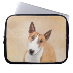 Miniatur Bull Terrier Malerei - Niedlich Original Laptopschutzhülle