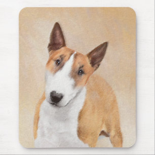 Miniatur Bull Terrier Malerei - Niedlich Original Mousepad