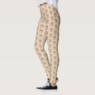 Miniatur Bull Terrier Painting - Original Hunde Ku Leggings
