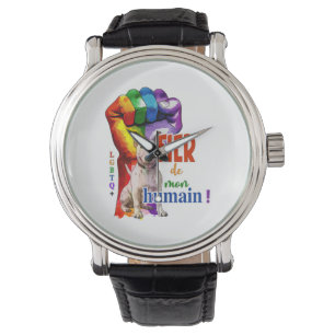 Miniatur Bullterhund Armbanduhr