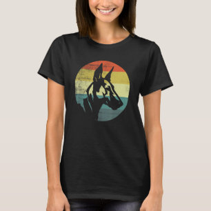 Miniatur-Bullterrier-Hund Retro-Design T-Shirt