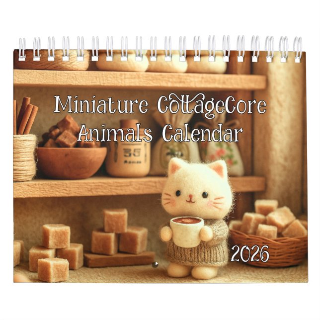 Miniatur CottageCore Tier  Kalender (Titelbild)