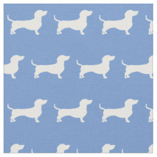 Miniatur-Dackel Weiner Dog Pet Light Blue Stoff