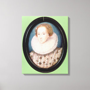 Miniatur der Königin Elizabeth I Leinwanddruck