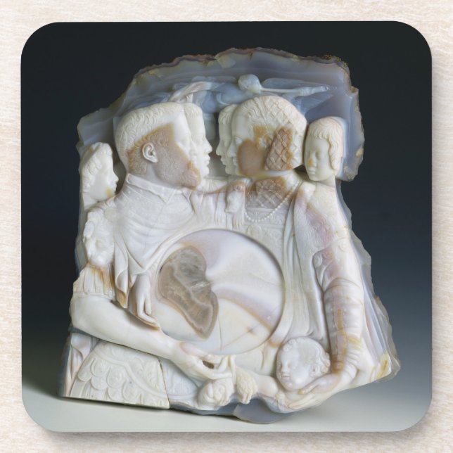 Miniatur, die Cosimo de Medici (1519-74) darstellt Untersetzer (Vorderseite)
