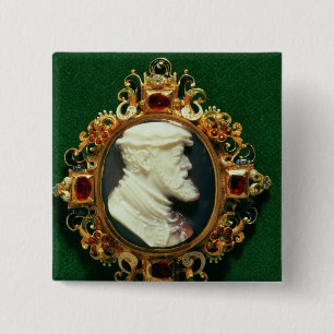 Miniatur, die das Porträt von Charles I von Button