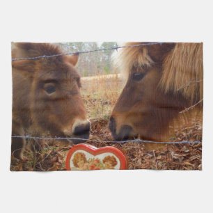 Miniatur Donkey & Horse Herzstück Küchentuch