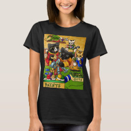 Miniatur Katzenkatze Modellmalerei Katzen T-Shirt