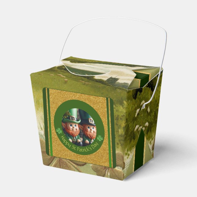 Miniatur Leprechaun St Patrick's Day TOFB Geschenkschachtel (Vorderseite)