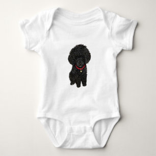 Miniatur- oder Spielzeugpoodle - Schwarz 1 Baby Strampler