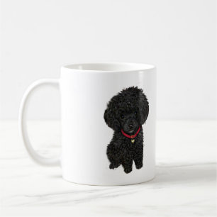 Miniatur- oder Spielzeugpoodle - Schwarz 1 Kaffeetasse