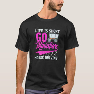 Miniatur-Pferd-Wagen Sattel Wagon Mini Hor T-Shirt