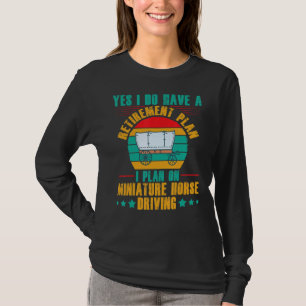 Miniatur-Pferd-Wagen Sattel Wagon Mini Hor T-Shirt