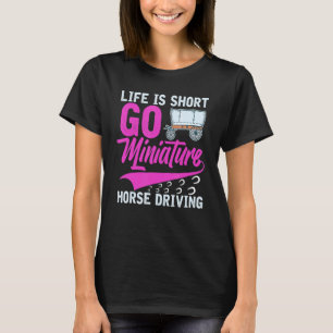 Miniatur-Pferd-Wagen Sattel Wagon Mini Hor T-Shirt