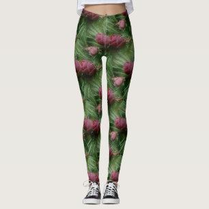 Miniatur Pine Cones Nattern Muster Leggings