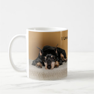 Miniatur Pinscher aka Button Liebe Name des Tieres Kaffeetasse