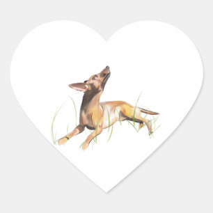 Miniatur Pinscher Aufkleber Etikett