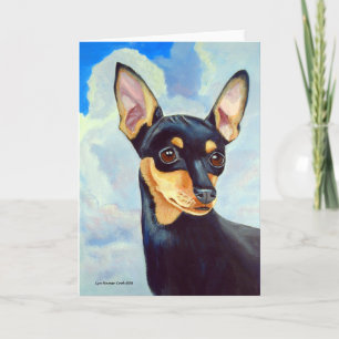 Miniatur-Pinscher-Grußkarten Karte