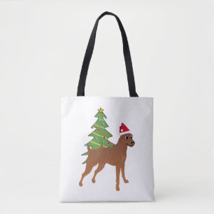 Miniatur Pinscher in Weihnachtsmannmütze (Dockings Tasche