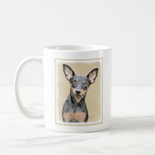 Miniatur Pinscher Malerei Niedlich Original Hunde Kaffeetasse