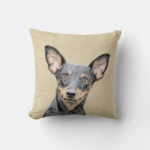 Miniatur Pinscher Malerei Niedlich Original Hunde  Kissen