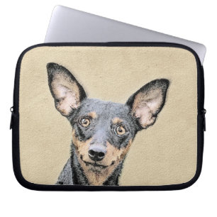 Miniatur Pinscher Malerei Niedlich Original Hunde Laptopschutzhülle