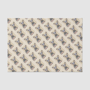 Miniatur Pinscher Malerei Niedlich Original Hunde Seidenpapier