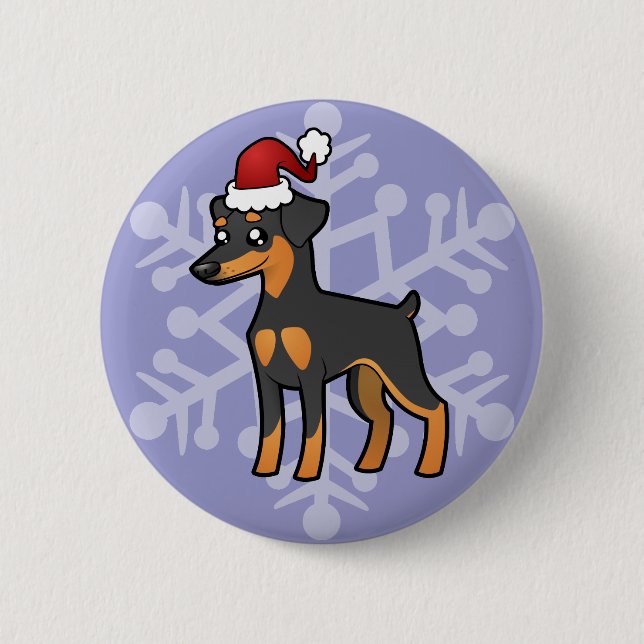 Miniatur Pinscher / Manchester Terrier Button (Vorderseite)
