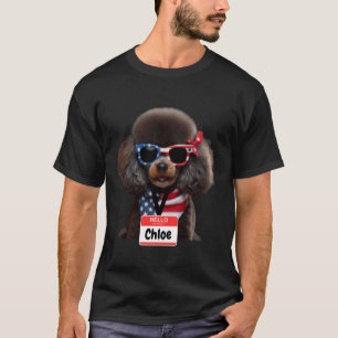 Miniatur Poodle Dog Chloe Männer Frauen Kinder Jun T-Shirt