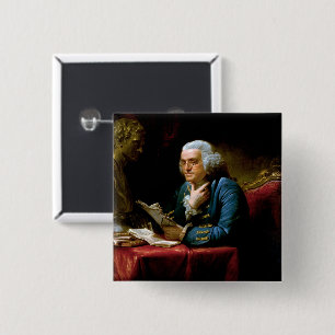 Miniatur-Porträt, Benjamin Franklin Gründungsvater Button