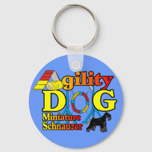 Miniatur_Schnauzer_Agility Schlüsselanhänger