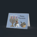 Miniatur Schnauzer Chanukah Card Menorah Dreidel Feiertagskarte<br><div class="desc">Familie und Freunde während der Chanukah Saison zu erinnern ist eine wunderbare Möglichkeit, in Touch mit den Menschen behalten, die Sie Liebe und kümmern sich. Ich habe diese Chanukah-Karten mit Liebe und Sorgfalt erstellt, und ich bin sicher, jeder, der Lieben Hunde wird sich freuen, sie zu erhalten. Sie haben die...</div>