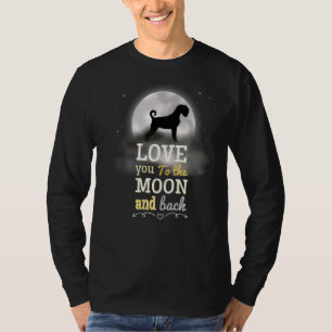 Miniatur Schnauzer Hunde Liebe zum Mond T-Shirt