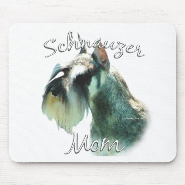 Miniatur Schnauzer Mama 2 Mousepad (Vorne)