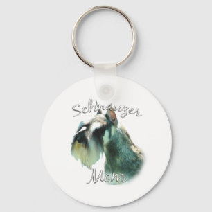 Miniatur Schnauzer Mama 2 Schlüsselanhänger