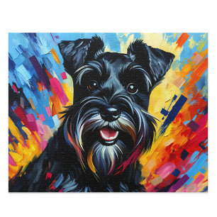 Miniatur Schnauzer Rätsel: Schwarzer Zwergschnauze
